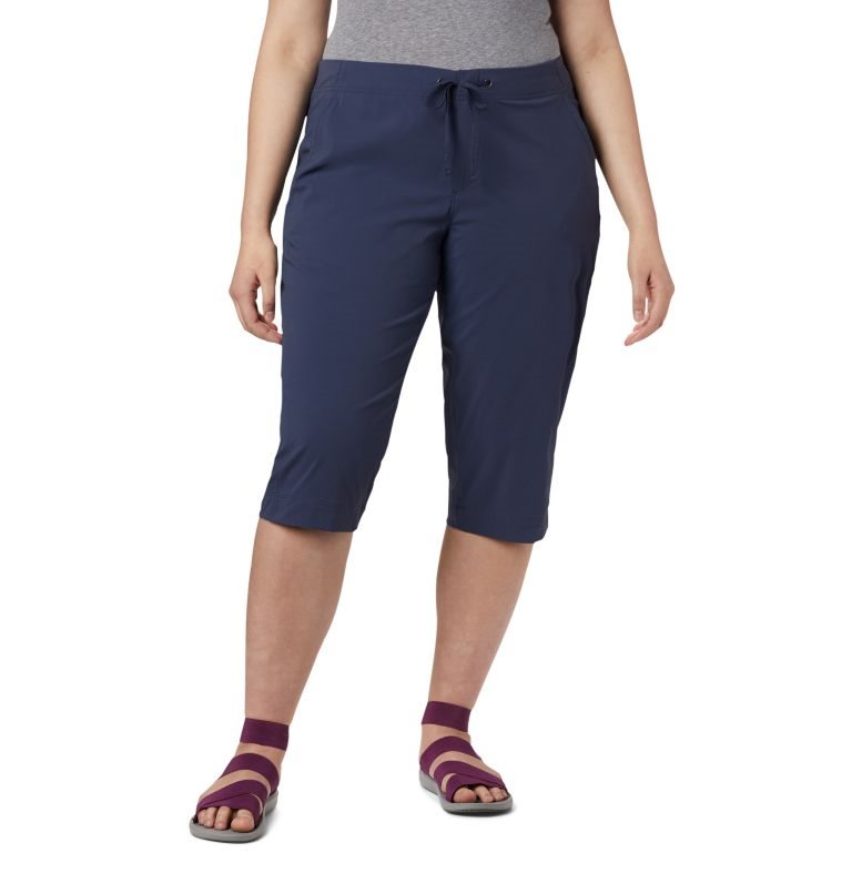 Pantaloni Sport Columbia Anytime Outdoor Capris Dama Bleumarin | Plus Size TE709M1ZS